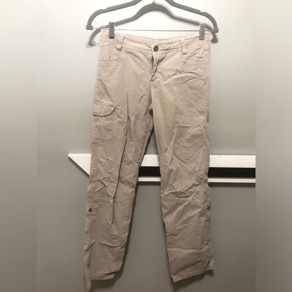Kuhl Girl’s (like new) Splash Roll-up pants, size XL (14) kids, color khaki